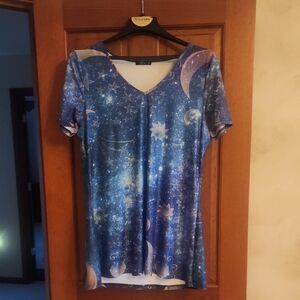 Blue Starry Night Women's Top